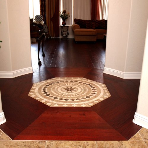 Octagonal center piece design at Artisan Wood Floor in Phoenix, AZ