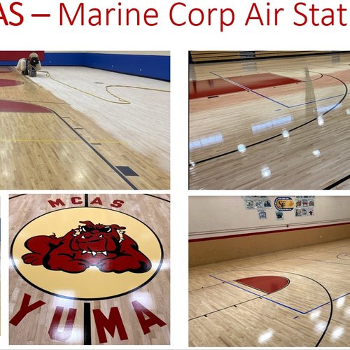 Marine Air Corps Station Yuma AZ Gym Floors