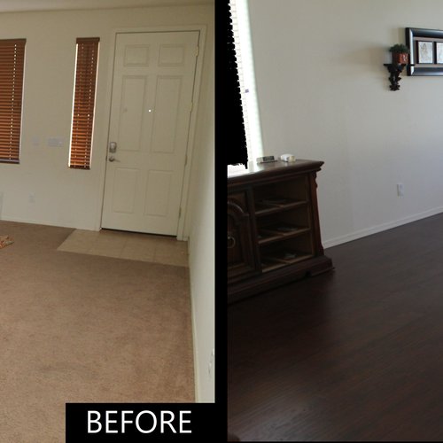 LAMINATE floors in Phoenix, AZ at Artisan Wood Floor (Before and After)