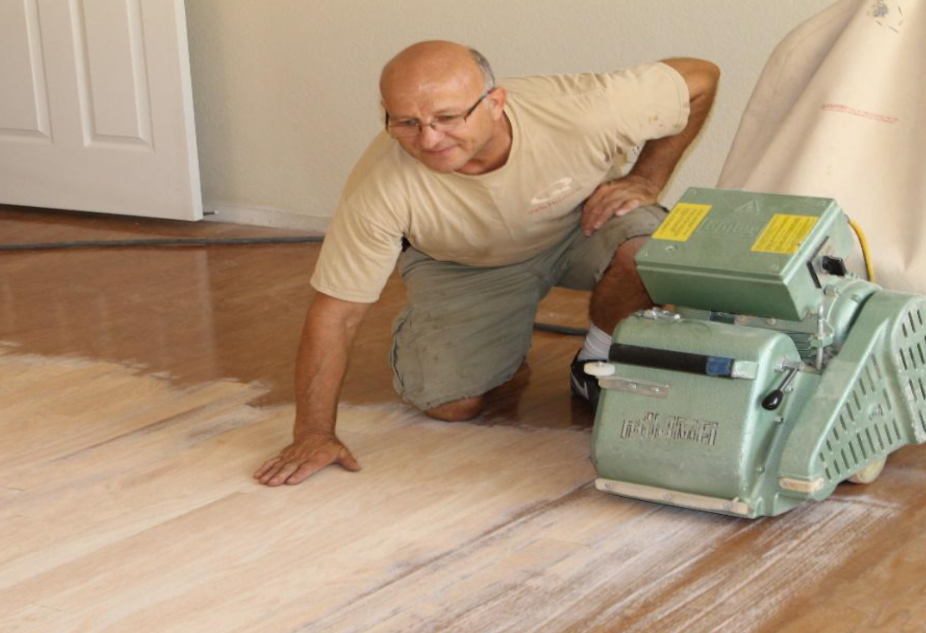 Refinishing Services at artisan wood floor