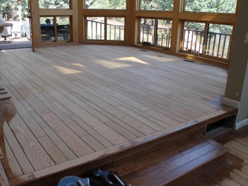 Refinishing Services at artisan wood floor