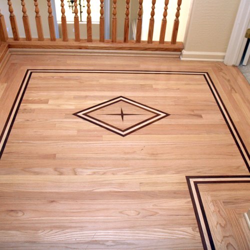 Diamond and border design by at Artisan Wood Floor in Phoenix, AZ