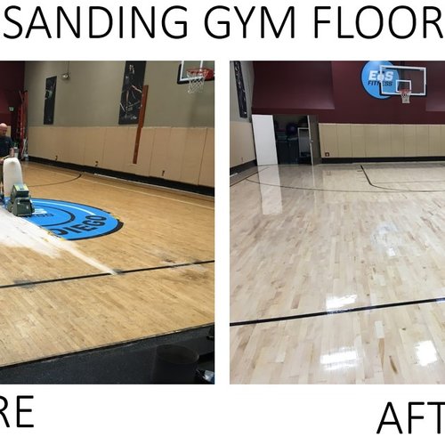 Sanding Gym Floors