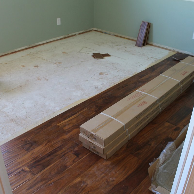 Flooring installation process in Phoenix, AZ at Artisan Wood Floor